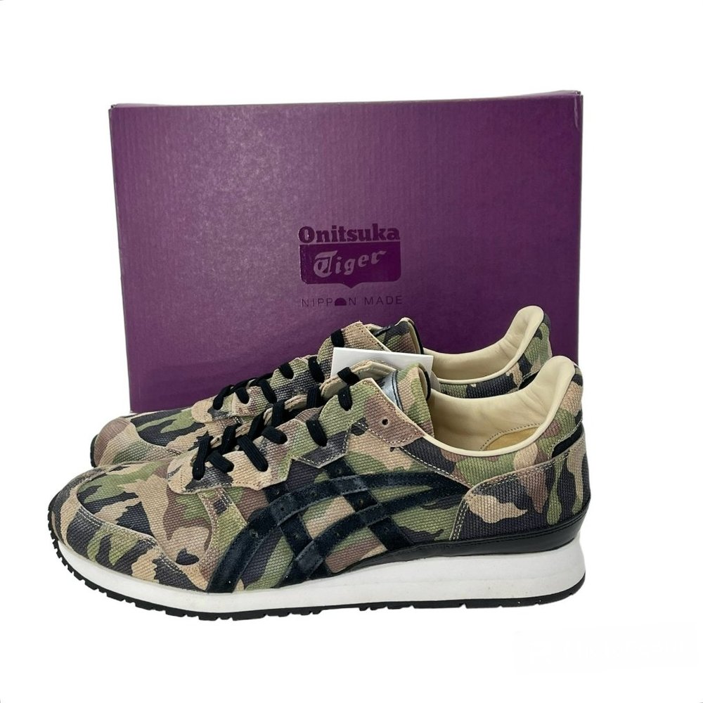 Onitsuka Tiger Nippon-Made Tiger Ally Deluxe Low Top Sneakers Hunter Green - Picture 2 of 16